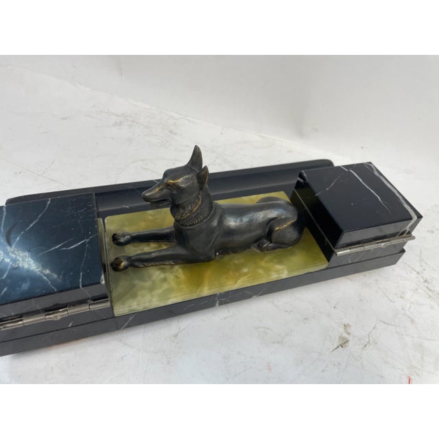 Liberty Inkwell in Marble, 1920s For Sale - Image 9 of 13