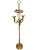 Late 20th Century Wildwood Solid Brass Triple French Horn Floor Lamp. For Sale - Image 9 of 11