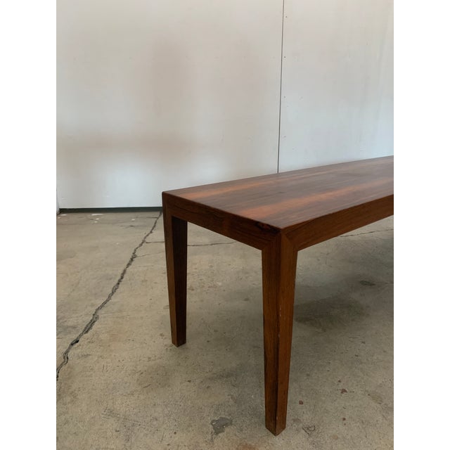 Severin Hansen Rosewood Side Table for Haslev Mobelfabrik, Denmark 1960's For Sale - Image 10 of 13