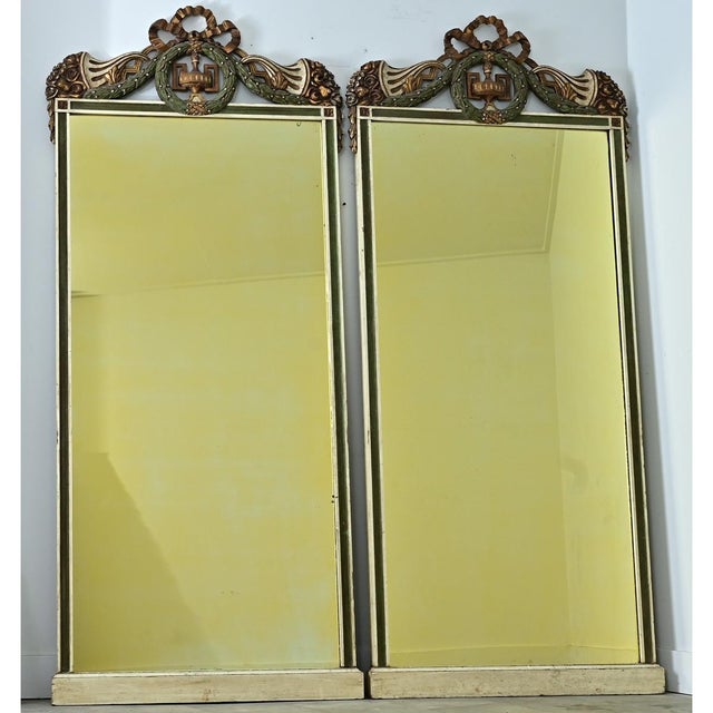 Pair of Massive English 1920s Mirrors from a Hotel For Sale In Baton Rouge - Image 6 of 11