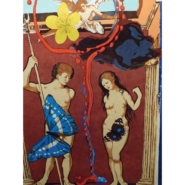 1977 Salvador Dali "Triomphe De L'Amour" Set of 2 Surrealist Lithographs Hand Signed For Sale - Image 16 of 16