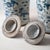 Chinese Pair of Chinese Blue and White Glazed Jars With Foo Dog Lid Finials For Sale - Image 3 of 14
