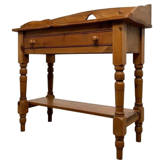 Antique English Pine Washstand, 1900s For Sale - Image 10 of 12