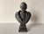 Vintage Cast Metal Bust of William Shakespeare on Pedestal Base For Sale In Miami - Image 6 of 12