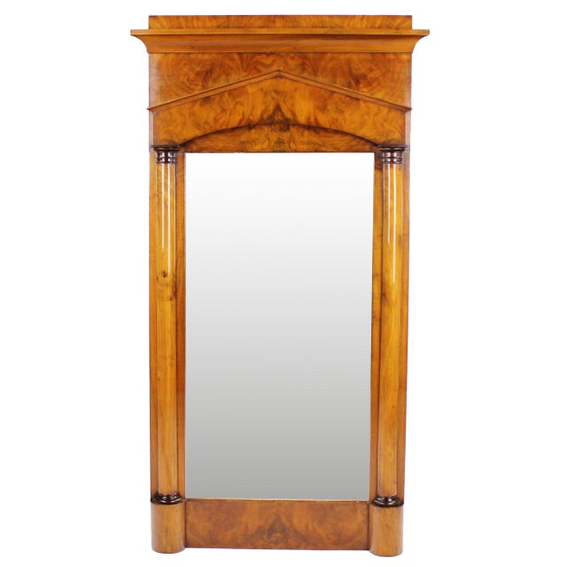 Biedermeier Pillar Mirror For Sale - Image 3 of 4