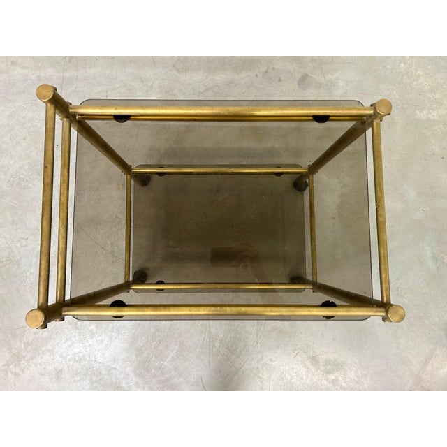 Vintage Brass Serving Trolley, 1970s For Sale - Image 4 of 10