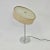 Aluminum Base Table Lamp with Original Tilt Top Silk Shade For Sale - Image 4 of 9