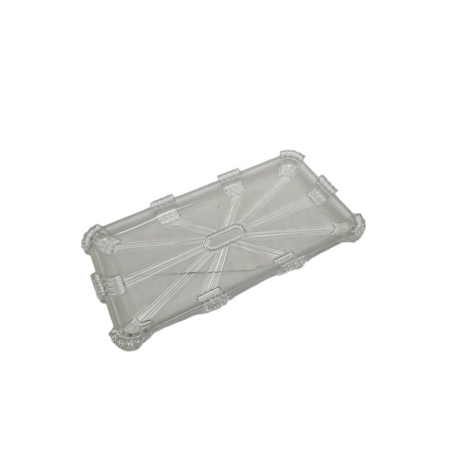 Polish Art Deco Tray by Zawiercie Glassworks, 1930s For Sale - Image 3 of 9