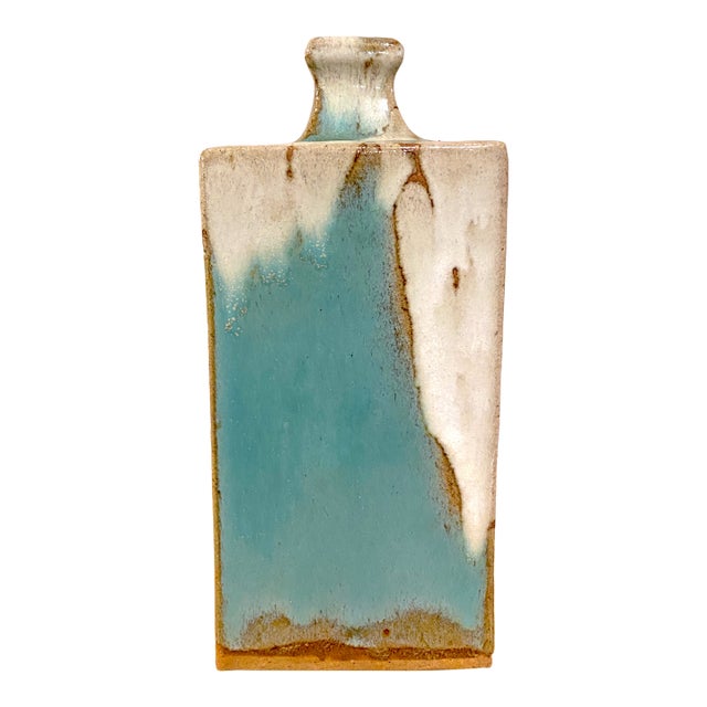 Shoji Hamada (1894–1978) Japanese Mingei Stoneware Bottle Vase For Sale