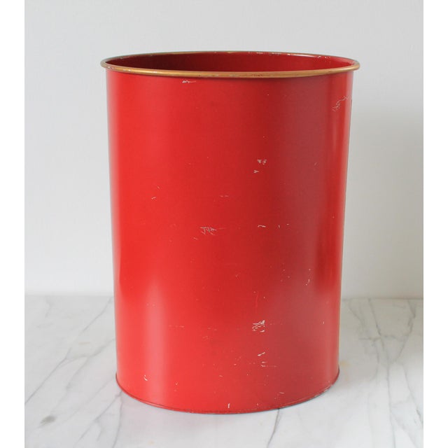 Vintage Keller Charles of Philadelphia Waste Basket “The World in Hemisphere” For Sale In Milwaukee - Image 6 of 11