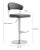 Cosmo Grey Steel Bar Stool For Sale - Image 11 of 12