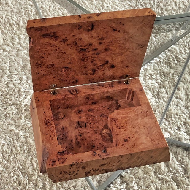 Mid 20th Century Michael Elkan Burled Wood Box For Sale - Image 5 of 7