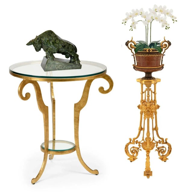 Spinach Jade Charging Bull Oxen Statuette Figurine on Pedestal For Sale In Salt Lake City - Image 6 of 11