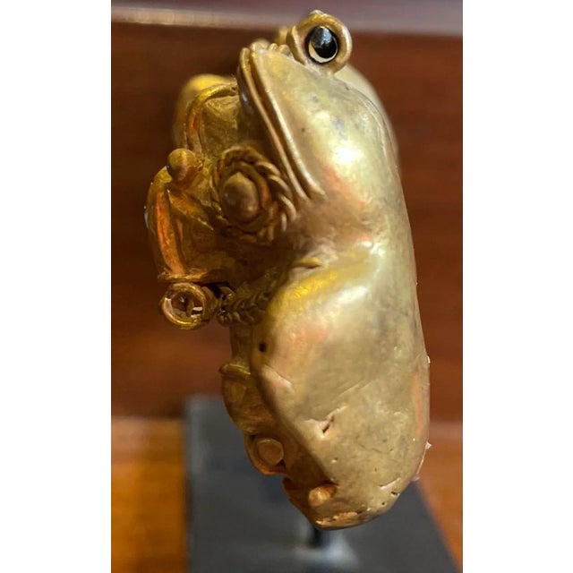 Antique Costa Rican Tumbaga Bird Pendant Sculpture For Sale - Image 4 of 7