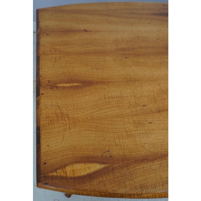 Wood m.riley Studio Crafted Tiger Maple Table & Chairs For Sale - Image 7 of 18