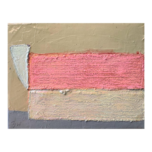 "Candy, Gum" Original Mixed-Media Abstract on Canvas by Zac Woodiel For Sale