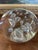 Vintage Mid-Century Modern Clear Glass Paperweight With Controlled Bubbles For Sale - Image 10 of 11