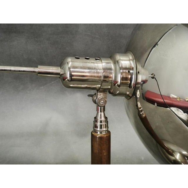 Vintage Bauhaus Chrome Table Lamp with Beech Handle, 1930s For Sale - Image 10 of 15