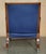 Antique Napoleonic Hardwood and Blue Leather Reclining Library Armchair by Robert Daws, 1830s For Sale - Image 16 of 18