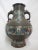 Large Bronze Chinese Antique Champleve Double Elephant Handle Urn Vase For Sale - Image 9 of 9
