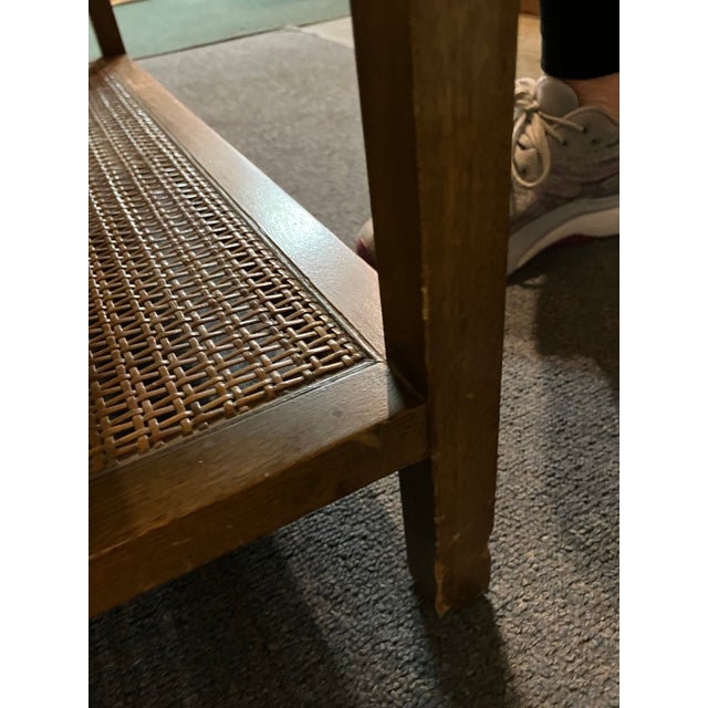 1960s 1960s Mid Century Modern Paul McCobb for Calvin Travertine Top Mahogany Side Table For Sale - Image 5 of 5