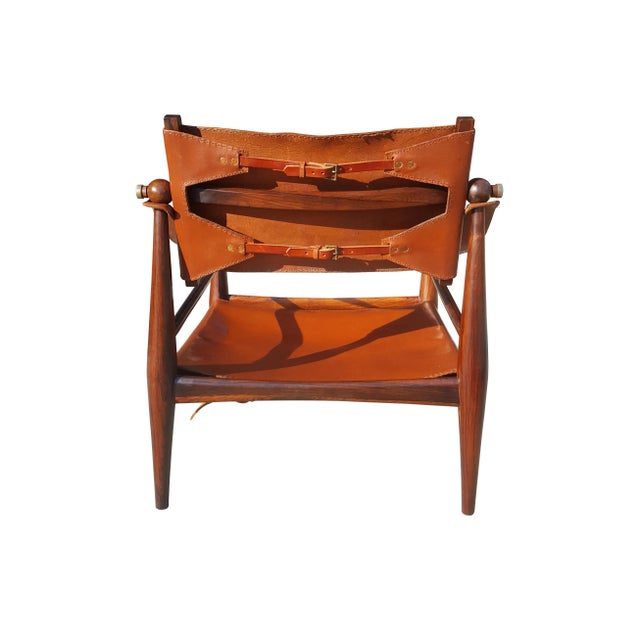 1960s Jorge Zalszupin Mid-Century Brazilian Rosewood Safari Lounge Chair For Sale - Image 5 of 11