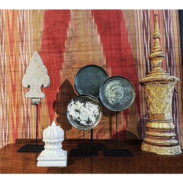 Mid 20th Century Hand-Carved Marble Paperweight / Bookend, Orb Style For Sale - Image 17 of 17