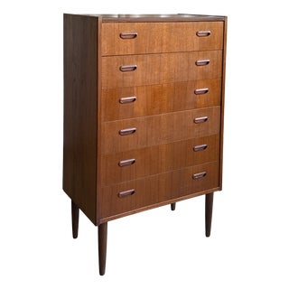 Mid-Century Modern Scandinavian Teak Chest of Drawers from Midtjysk Mobelfabrik, Denmark, 1960s For Sale
