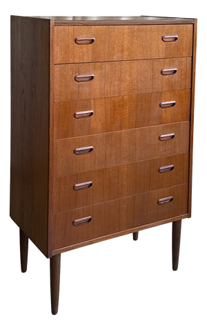 Mid-Century Modern Scandinavian Teak Chest of Drawers from Midtjysk Mobelfabrik, Denmark, 1960s