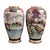 A set of two small Japanese Satsuma vases, preserved together with the original padded fitted box in which they were sold....