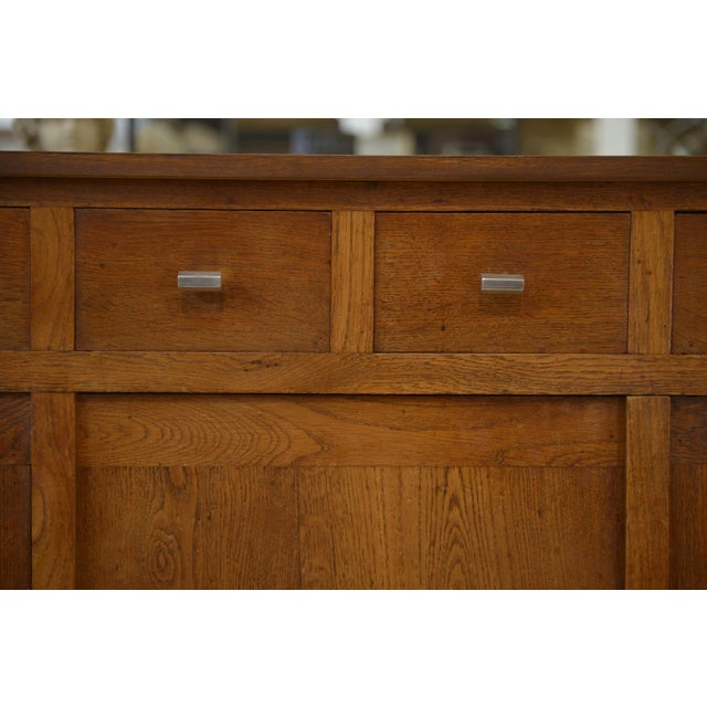 Modernist Art Deco Oak Buffet, 1940s For Sale - Image 12 of 15