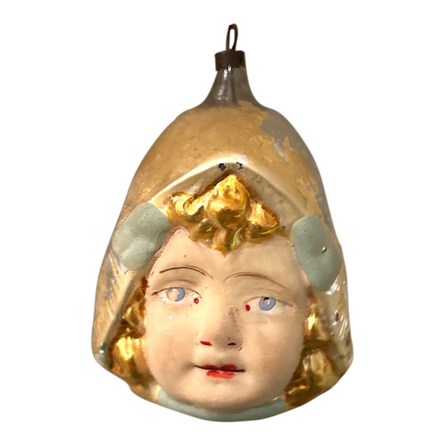 Antique Dutch Girl Christmas Ornament For Sale