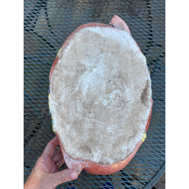 Mid 20th Century Hand Painted Koi Fish Lidded Tureen For Sale - Image 9 of 11