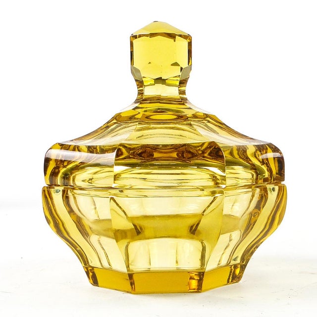 Art Deco Czechoslovakian Candyer from Moser, 1930s For Sale - Image 13 of 13