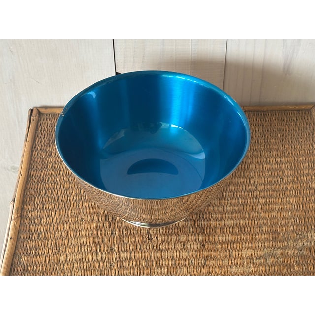 Oneida Mid Century Revere Style Silver Pedestal Bowl From Oneida, Sons of Liberty For Sale - Image 4 of 13