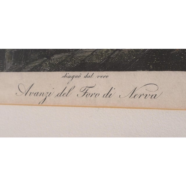Gold Vintage Pair of Italian Colored Engraving Etchings in Frames For Sale - Image 8 of 12