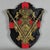 Shield Heraldic Coat of Arms in Wood and Velvet with Brass by Ignoto for Ignoto For Sale - Image 11 of 11