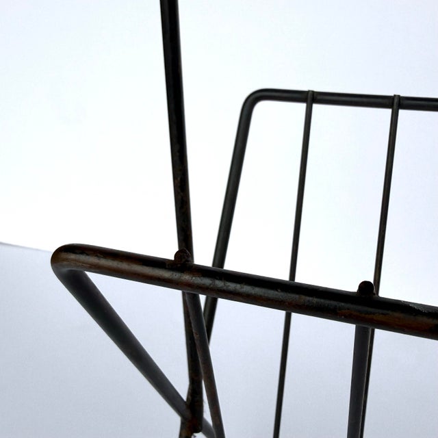 Tony Paul Magazine Rack Wrought Iron Wood Ball Feet For Sale In Cleveland - Image 6 of 12