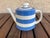 I bought this about 20 years ago and loved it. Part of my Cornishware collection. The back stamp is called Gresley Church...