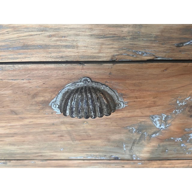 Bleached Spanish Pine Cabinet with drawers and Door, circa 1840-60 For Sale - Image 4 of 18