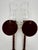 Vintage 1990s Metal Palm Tree Candle Wall Sconces With Glass Hurricane Shades - A Pair For Sale - Image 12 of 12