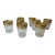 Early 20th Century Saint-Louis “Thistle Gold” Crystal Cordial Glasses – Boxed Set of 8 For Sale