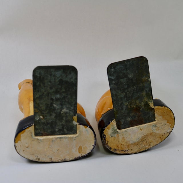 Early 20th Century Italian Whippet/ Greyhound Dog Bookends Attributed to Borghese - A Pair For Sale In Cincinnati - Image 6 of 16