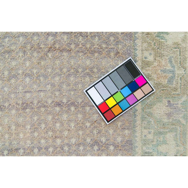 1950s Neutral Wool Pile Hand-Knotted Rug - 4’7” X 7’4” For Sale In Los Angeles - Image 6 of 11