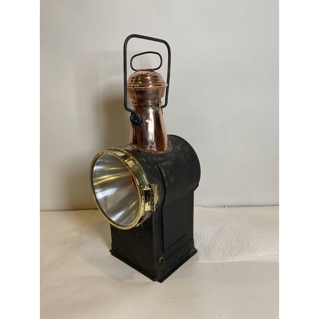 Antique Marine Signal Lantern by Charles Picard For Sale - Image 4 of 12