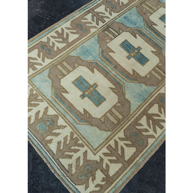 Blue Turkish Vintage Rug 2'11" x 10'6" #20798 For Sale - Image 8 of 8