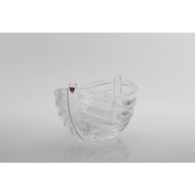 Glass Large Exhibition Crystal Bowl by Gunnar Cyrén, Sweden, 1986 For Sale - Image 7 of 11
