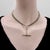 Metal 1920s Art Deco Sterling Silver Graduated Curb Link Watch Chain For Sale - Image 7 of 9