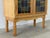 Vintage Oak Display Cabinet with Stained Glass Doors by Henning Kjærnulf, 1960s For Sale - Image 4 of 14