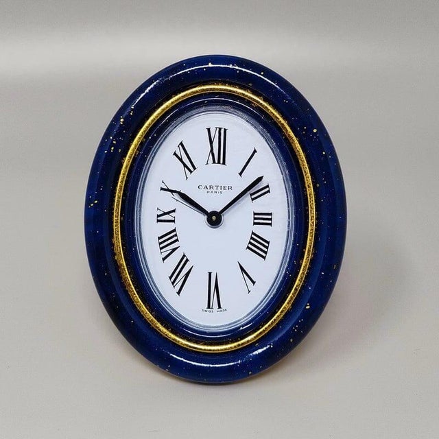 1980s cartier paris pendulette alarm clock. Clock case numbered 9819 02638. Masterfully crafted in switzerland, this...